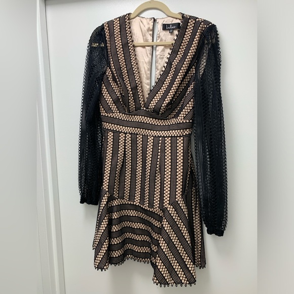 Lulus Night Muse Skater Dress XS - Picture 2 of 5